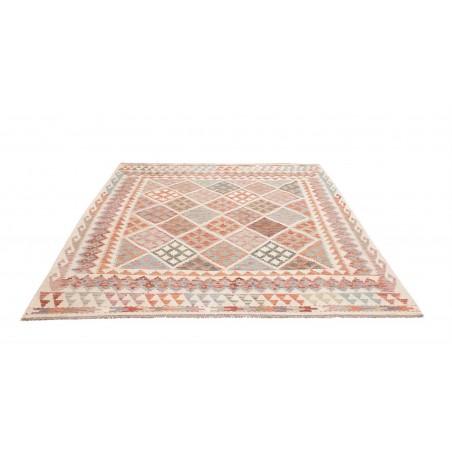 Tappeto Kilim Afghanistan beige marrone 203x205