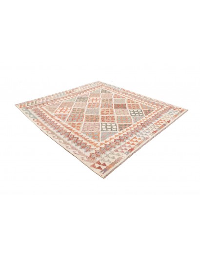 Tappeto Kilim Afghanistan beige marrone 203x205