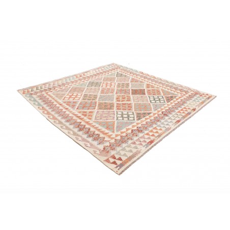 Tappeto Kilim Afghanistan beige marrone 203x205