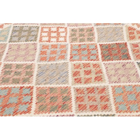 Tappeto Kilim Afghanistan beige marrone 203x205