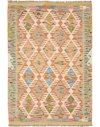 Tappeto Kilim Afghanistan marrone 84x120