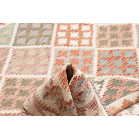 Tappeto Kilim Afghanistan beige marrone 203x205