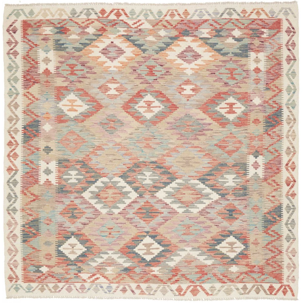 Tappeto Kilim Afghanistan marrone 196x195