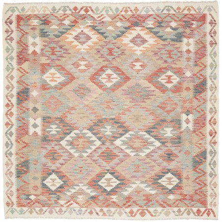 Tappeto Kilim Afghanistan marrone 196x195