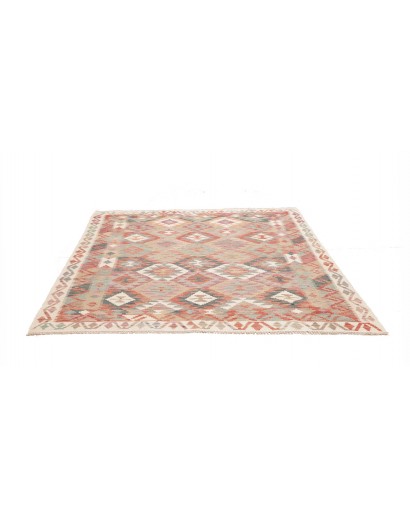 Tappeto Kilim Afghanistan marrone 196x195