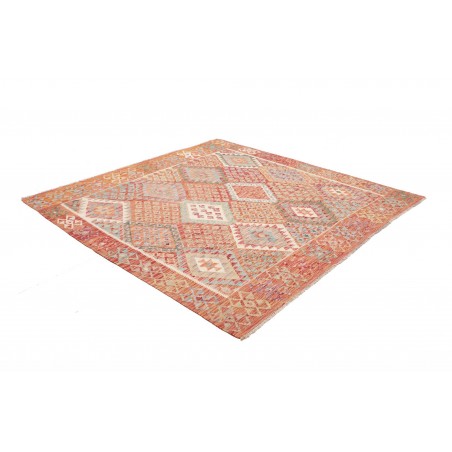 Tappeto Kilim Afghanistan marrone bianco 208x205