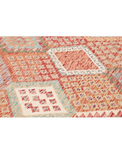 Tappeto Kilim Afghanistan marrone bianco 208x205