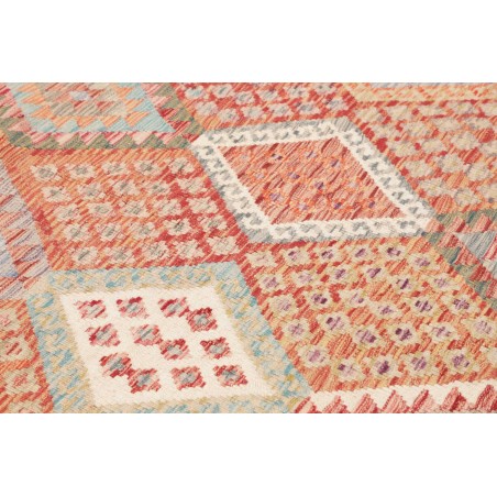 Tappeto Kilim Afghanistan marrone bianco 208x205