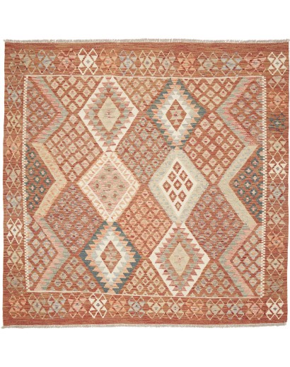 Tappeto Kilim Afghanistan marrone 204x203