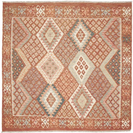 Tappeto Kilim Afghanistan marrone 204x203