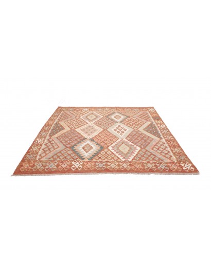 Tappeto Kilim Afghanistan marrone 204x203