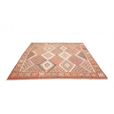 Tappeto Kilim Afghanistan marrone 204x203