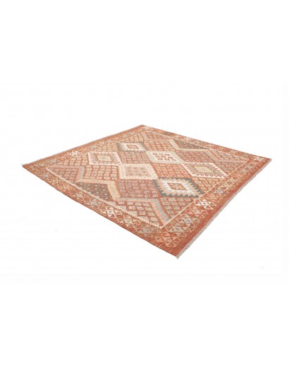 Tappeto Kilim Afghanistan marrone 204x203