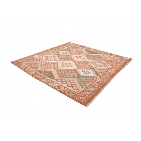 Tappeto Kilim Afghanistan marrone 204x203