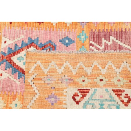 Tappeto Kilim Afghanistan marrone arancione 182x230