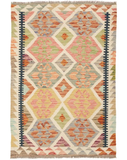 Tappeto Kilim Afghanistan marrone giallo 78x116