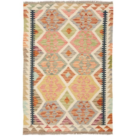 Tappeto Kilim Afghanistan marrone giallo 78x116