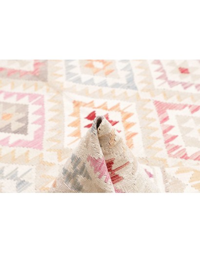 Tappeto Kilim Afghanistan bianco 184x232