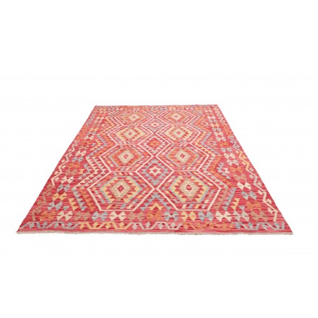 Tappeto Kilim Afghanistan arancione marrone 184x241