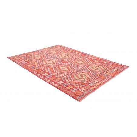 Tappeto Kilim Afghanistan arancione marrone 184x241