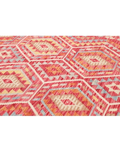 Tappeto Kilim Afghanistan arancione marrone 184x241
