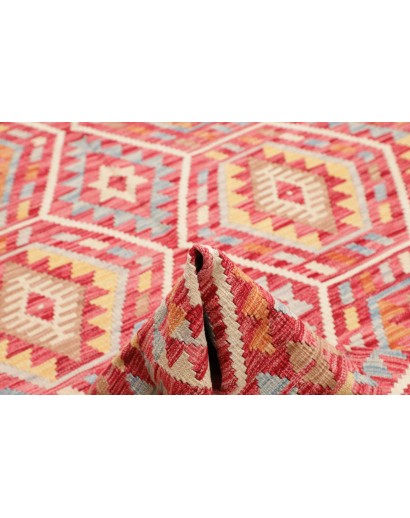 Tappeto Kilim Afghanistan arancione marrone 184x241