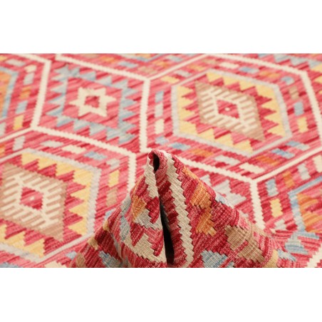 Tappeto Kilim Afghanistan arancione marrone 184x241