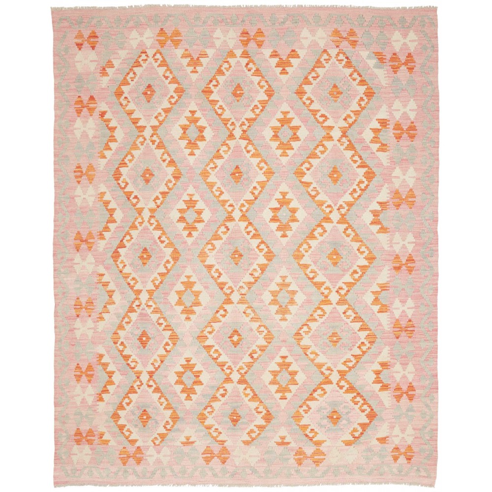 Tappeto Kilim Afghanistan giallo arancione 182x228