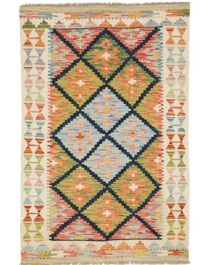 Tappeto Kilim Afghanistan marrone 81x125