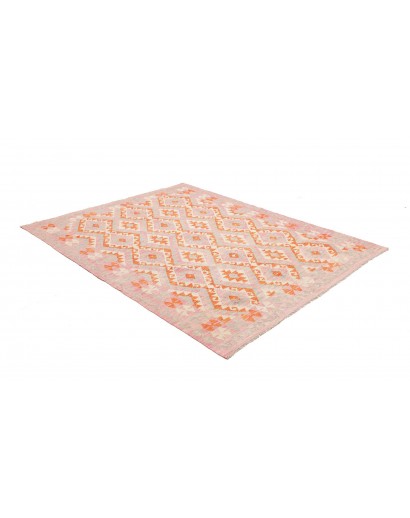 Tappeto Kilim Afghanistan giallo arancione 182x228