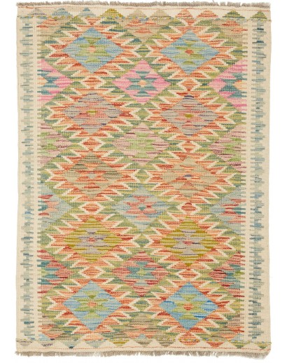 Tappeto Kilim Afghanistan marrone 83x112