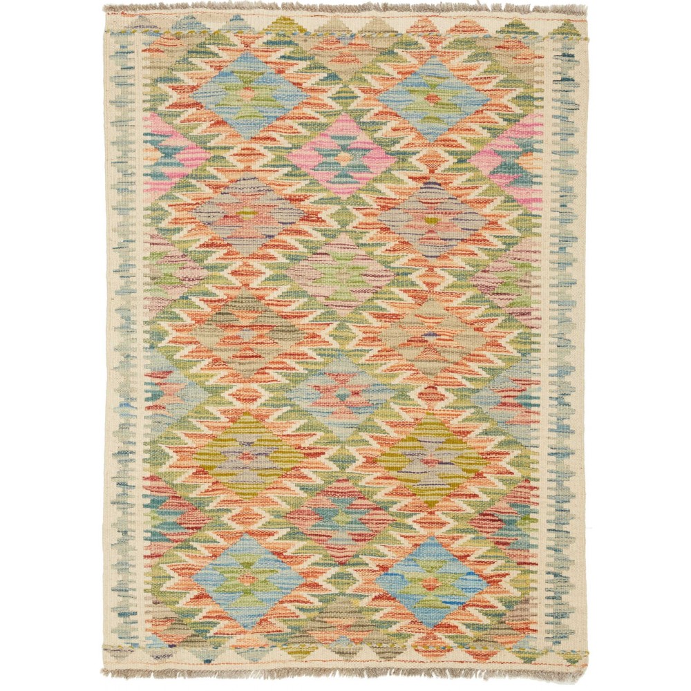 Tappeto Kilim Afghanistan marrone 83x112