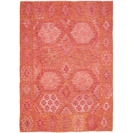 Tappeto Kilim Afghanistan rosso 171x248