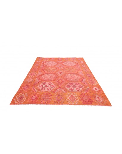 Tappeto Kilim Afghanistan rosso 171x248