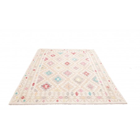 Tappeto Kilim Afghanistan bianco 177x229