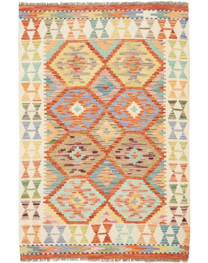 Tappeto Kilim Afghanistan marrone 84x123