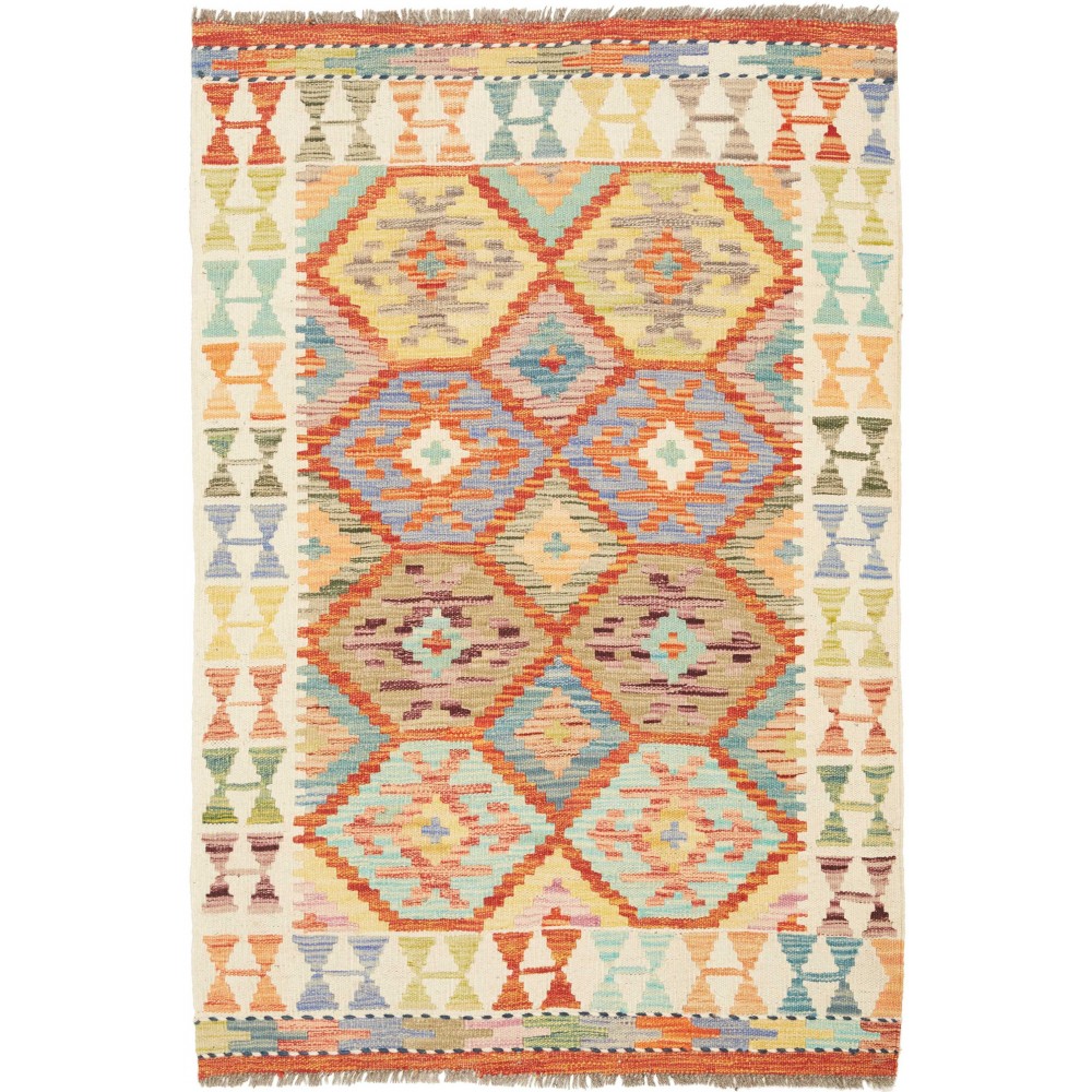 Tappeto Kilim Afghanistan marrone 84x123