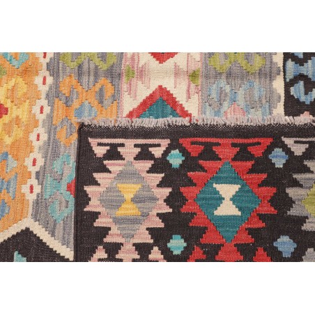 Tappeto Kilim Afghanistan marrone grigio 177x233