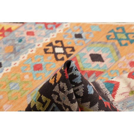 Tappeto Kilim Afghanistan marrone grigio 177x233