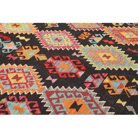 Tappeto Kilim Afghanistan marrone grigio 187x260