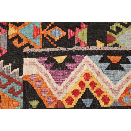 Tappeto Kilim Afghanistan marrone grigio 187x260