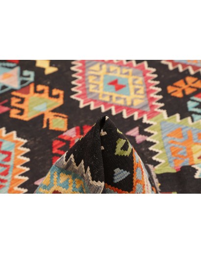 Tappeto Kilim Afghanistan marrone grigio 187x260