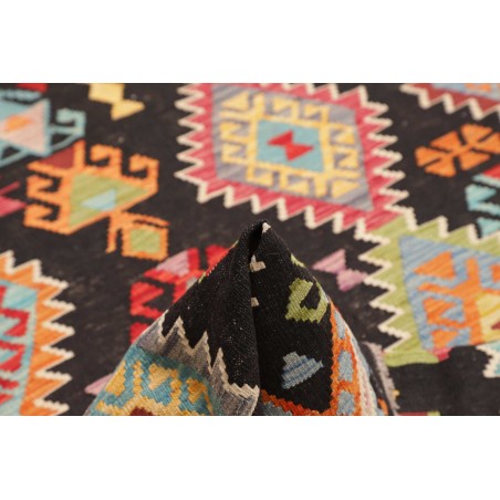 Tappeto Kilim Afghanistan marrone grigio 187x260