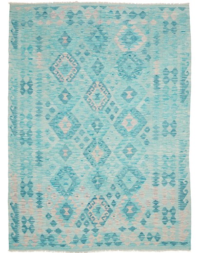 Tappeto Kilim Afghanistan azzurro blu 181x244