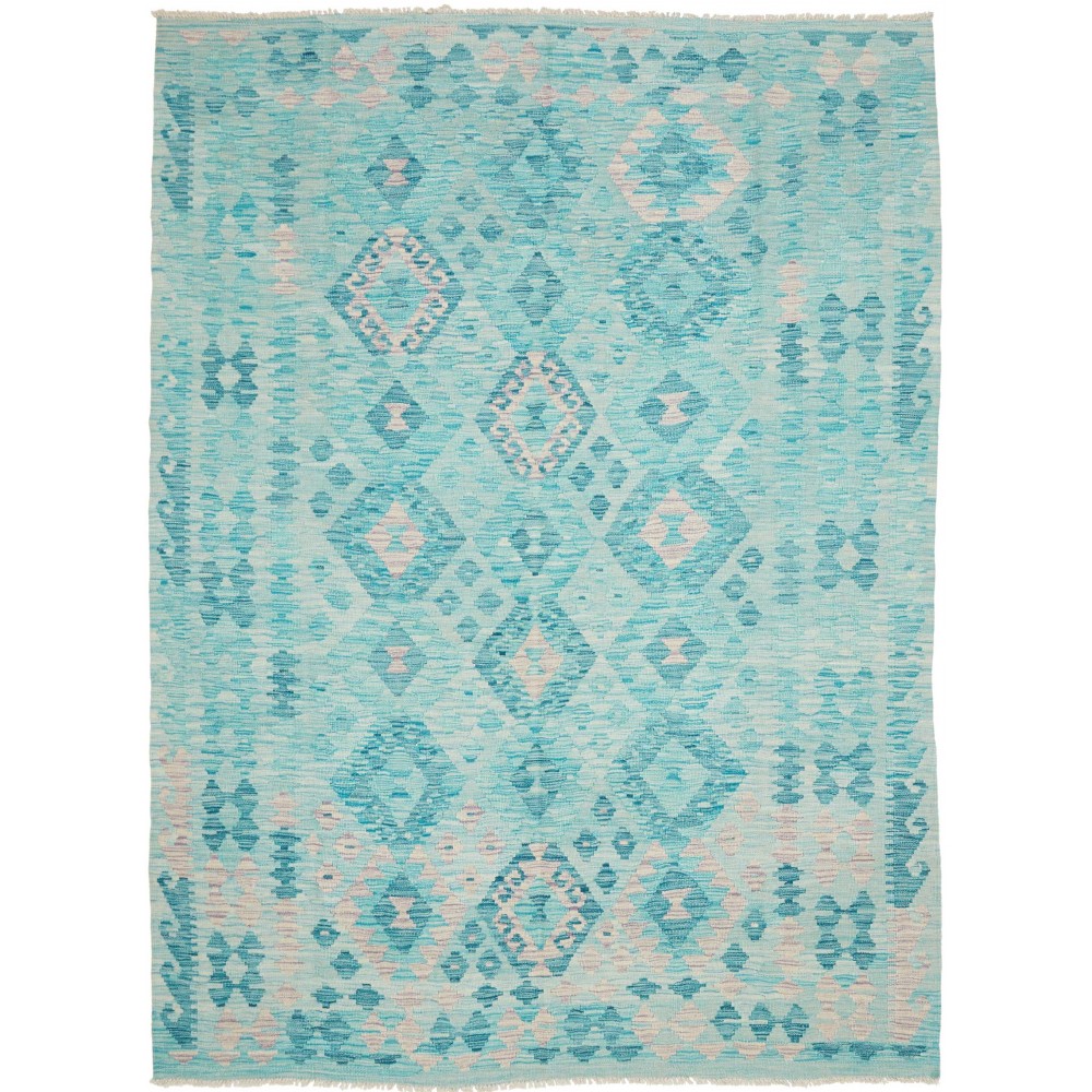 Tappeto Kilim Afghanistan azzurro blu 181x244