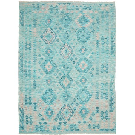 Tappeto Kilim Afghanistan azzurro blu 181x244