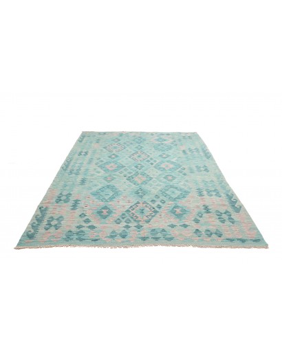 Tappeto Kilim Afghanistan azzurro blu 181x244