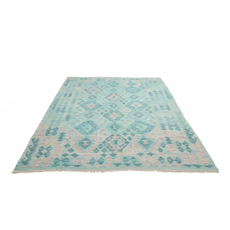 Tappeto Kilim Afghanistan azzurro blu 181x244