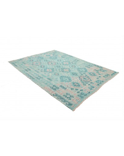 Tappeto Kilim Afghanistan azzurro blu 181x244