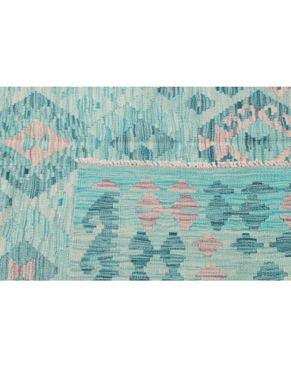 Tappeto Kilim Afghanistan azzurro blu 181x244